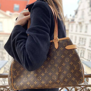 💎✨BEAUTIFUL✨💎 Authentic LOUIS VUITTON Leather Batignolles Horizontal Bag Brown